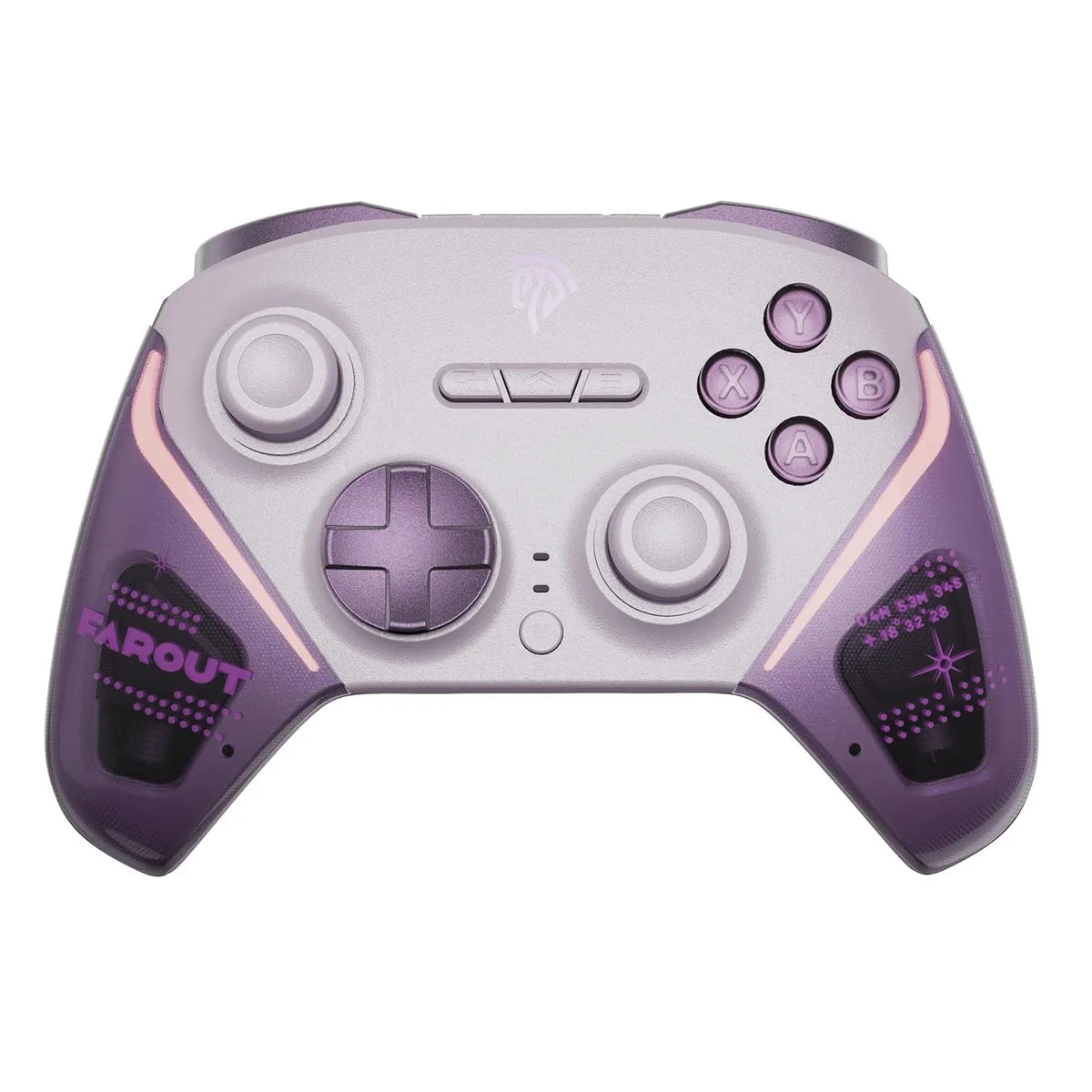 EASYSMX EASYSMX Wireless Controller TMR Joysticks Dual-Mode Triggers Mechanical Keys 1000Hz Purple Dock — product photo