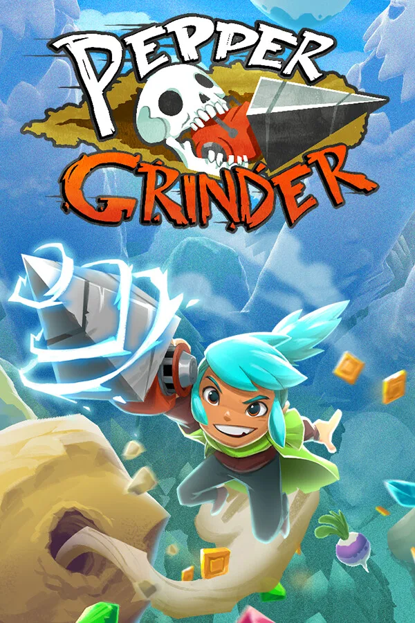 Steam code card for Pepper Grinder 2D action game