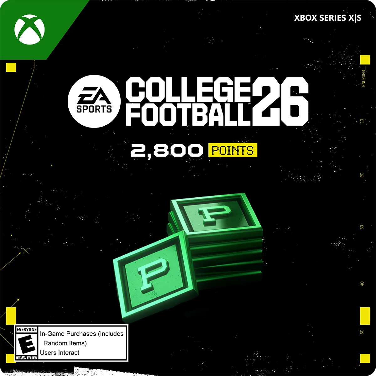 Electronic Arts Electronic Arts 7F6-00874 College Football 26 2800 Points downloadable game — product photo