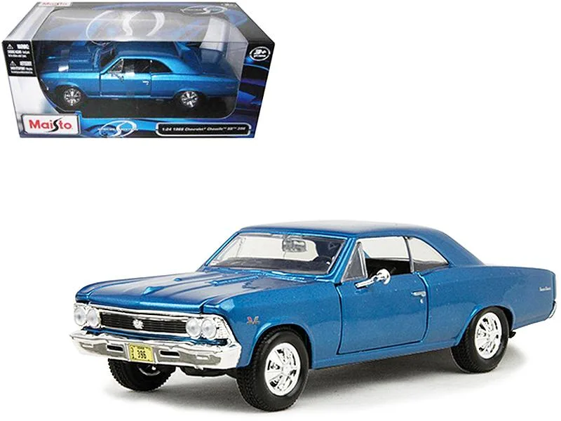 Maisto Maisto 1966 Chevrolet Chevelle SS 396 Blue Metallic 1/24 Vehicle — product photo