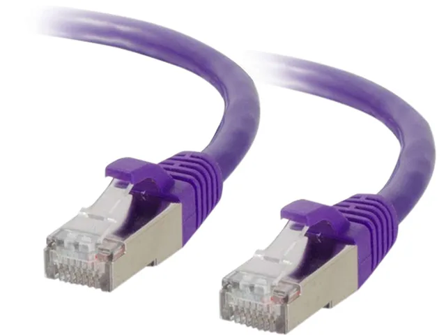 Cables To Go Cables To Go Cat6 Snagless Shielded (STP) Patch Cable 4 ft Purple — product photo