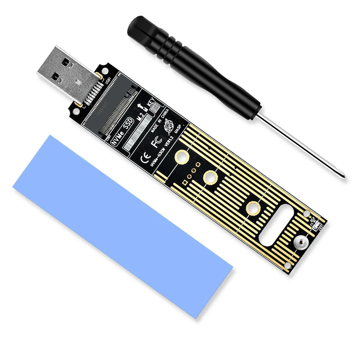 Vszerda Vszerda NVME to USB Adapter 10Gbps JMS583 4TB 2280 2260 2242 2230 — product photo
