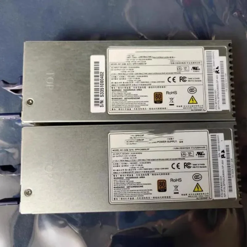 Supersuperuncle Supersuperuncle SPR1CA800LGP 800W server power supply P/N 9PA8001501 — product photo
