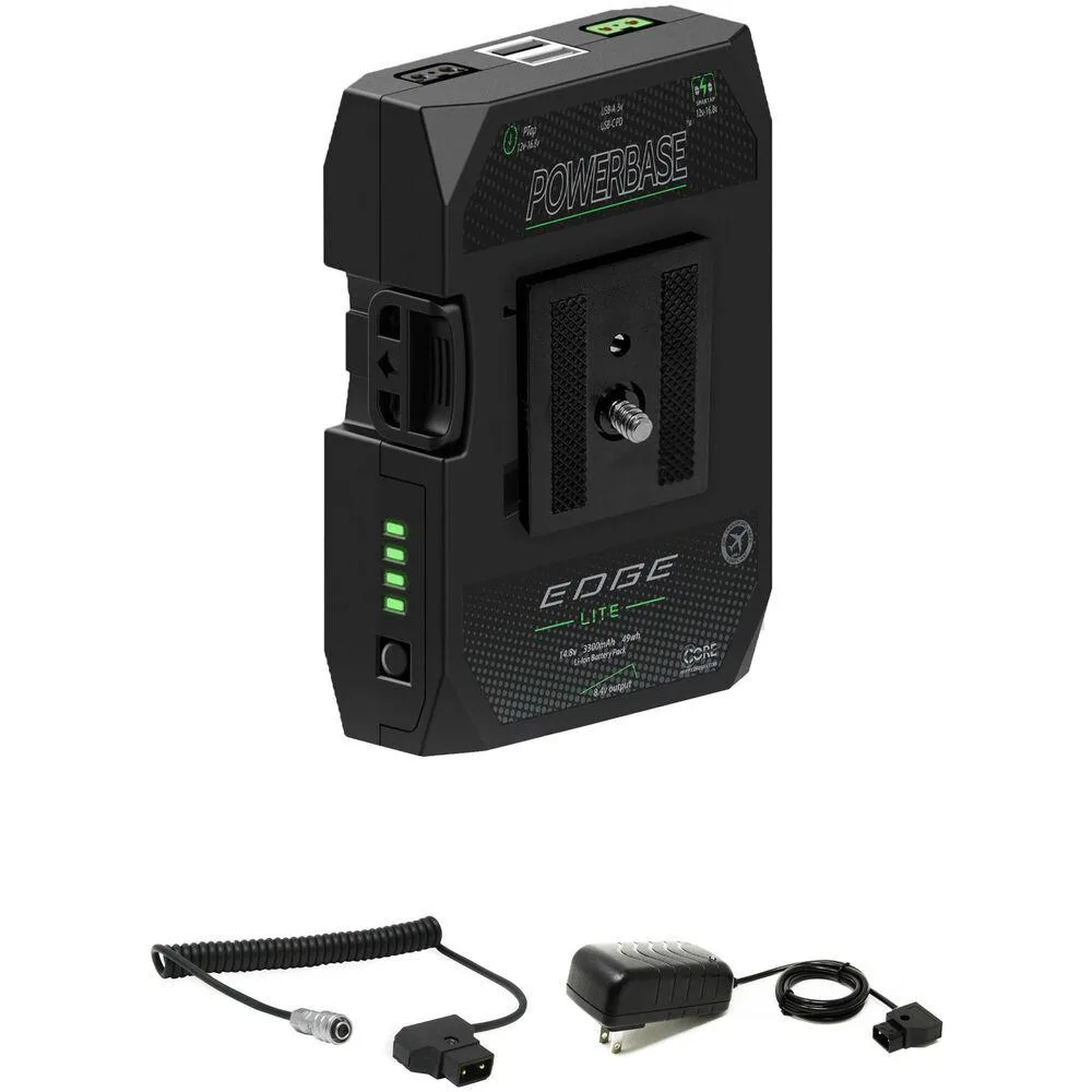 CORE CORE Powerbase EDGE LITE 47Wh V-Mount Battery Bundle — product photo