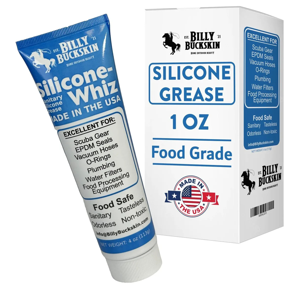  Billy Buckskin Co. Silicone-Whiz Food Grade Silicone Grease 1oz — product photo