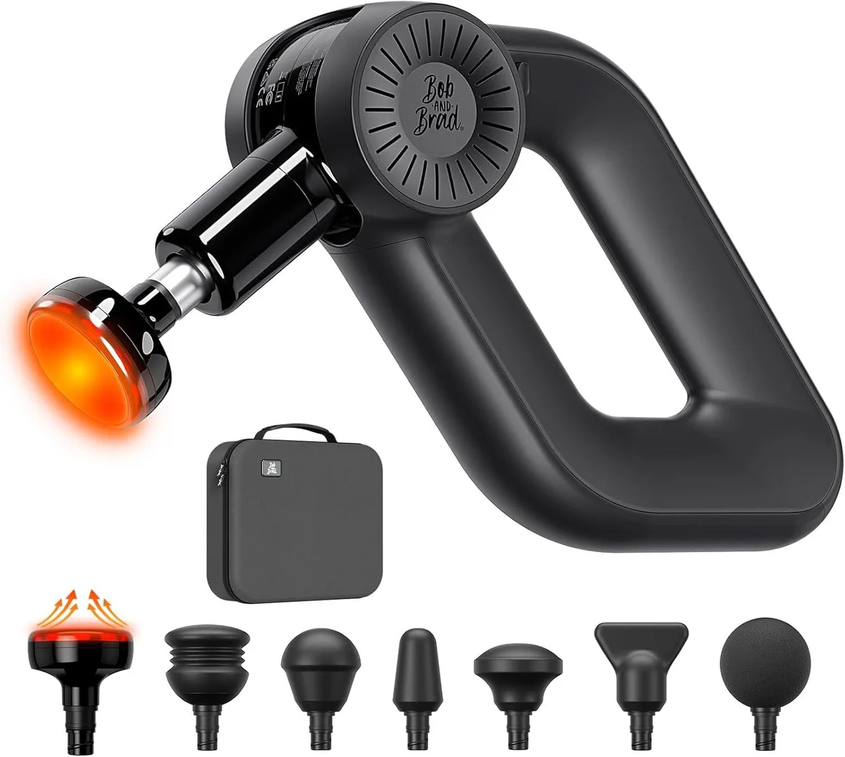 Bob and Brad Bob and Brad D6 Pro Plus Massage Gun Heat 16mm 85lbs 6 Speed 1.27kg — product photo