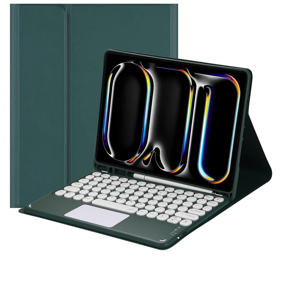 Timoom Timoom Bluetooth Keyboard Case with Touchpad for iPad Pro 11" M4 2024 Dark Green — product photo
