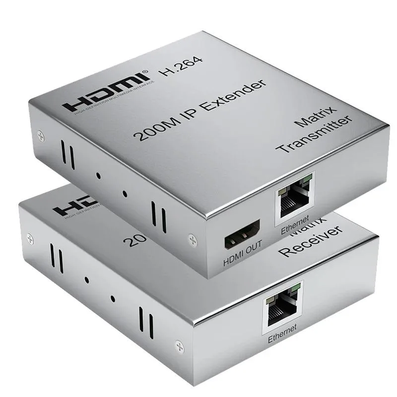 YINGHUA YINGHUA 200M HDMI IP Extender KVM Switch (UK Plug, 1 TX 1 RX) — product photo