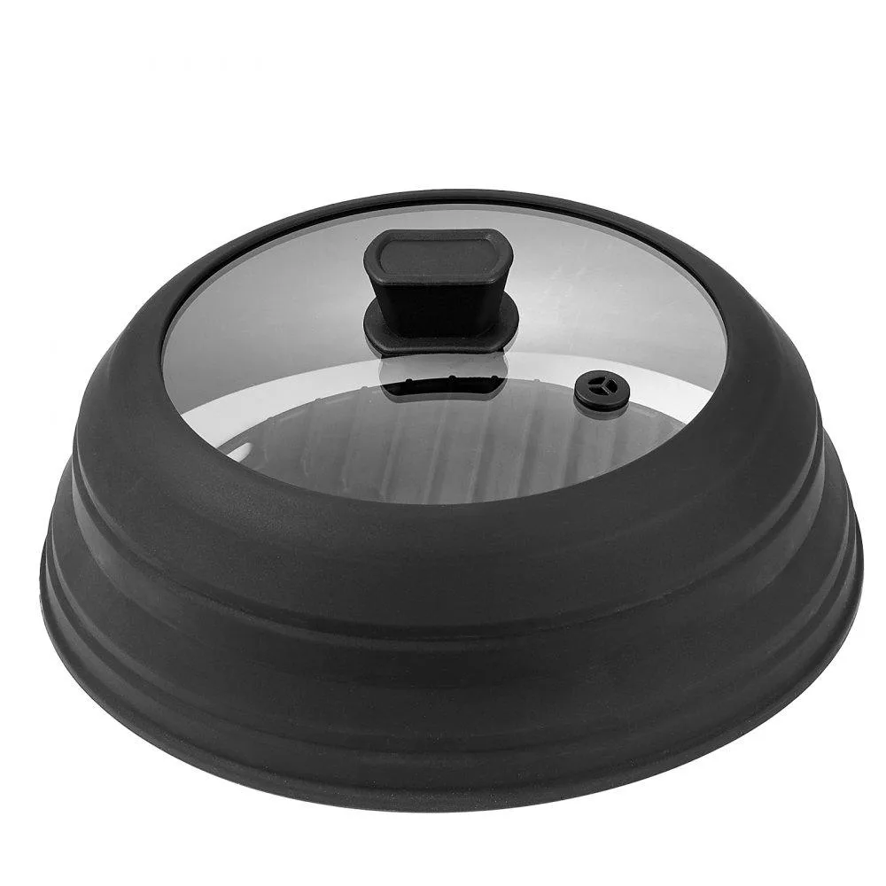 VEVOR VEVOR Microwave Splatter Cover & Mat 10.8" Collapsible Silicone Glass 500°F — product photo