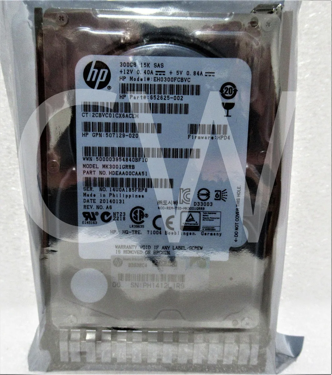 HP HP EH0300FCBVC 300GB 15000RPM 2.5" SAS internal hard drive — product photo