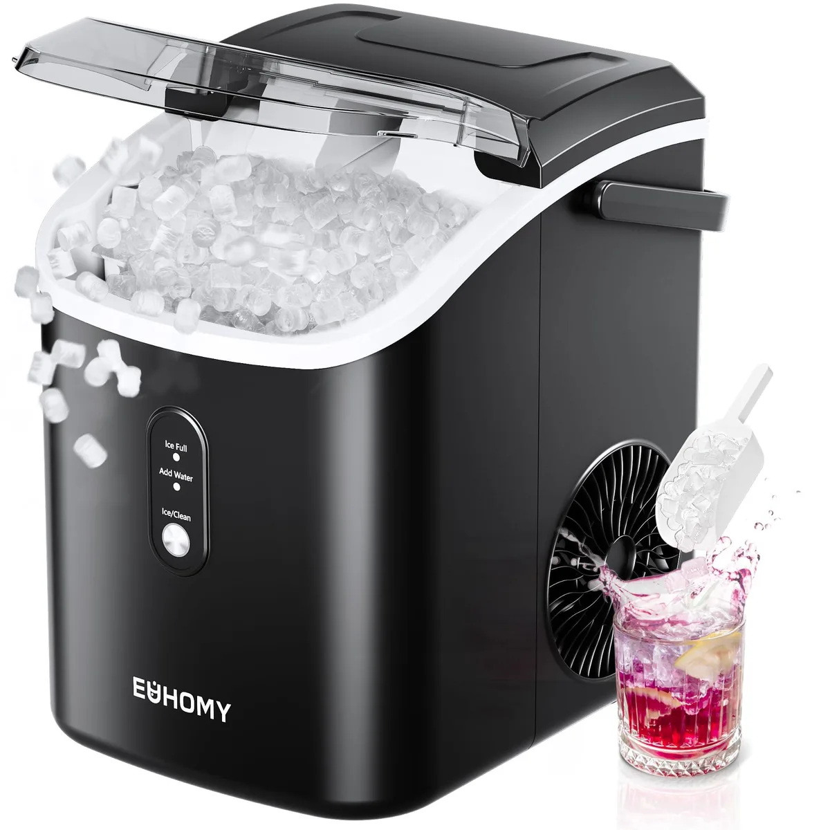 EUHOMY EUHOMY IM002NBL nugget ice maker 34 lbs daily black — product photo