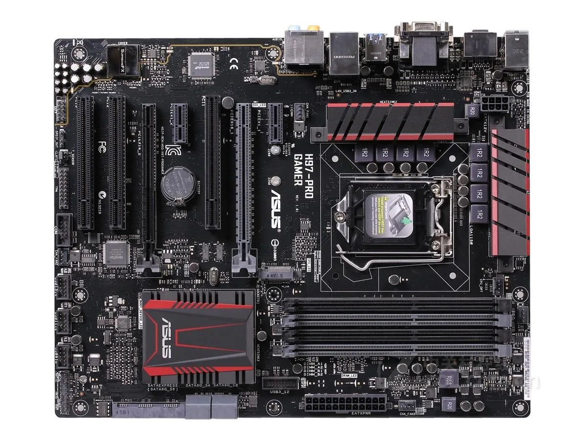 ASUS ASUS H97-PRO GAMER LGA 1150 Intel H97 DDR3 32GB ATX Intel motherboard — product photo