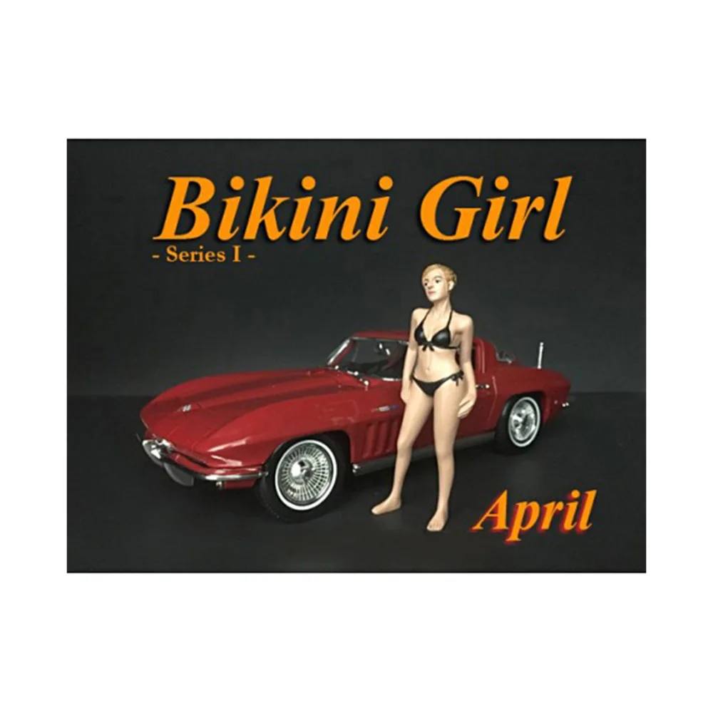 American Diorama American Diorama April Bikini Calendar Girl Figure 1/24 Scale — product photo
