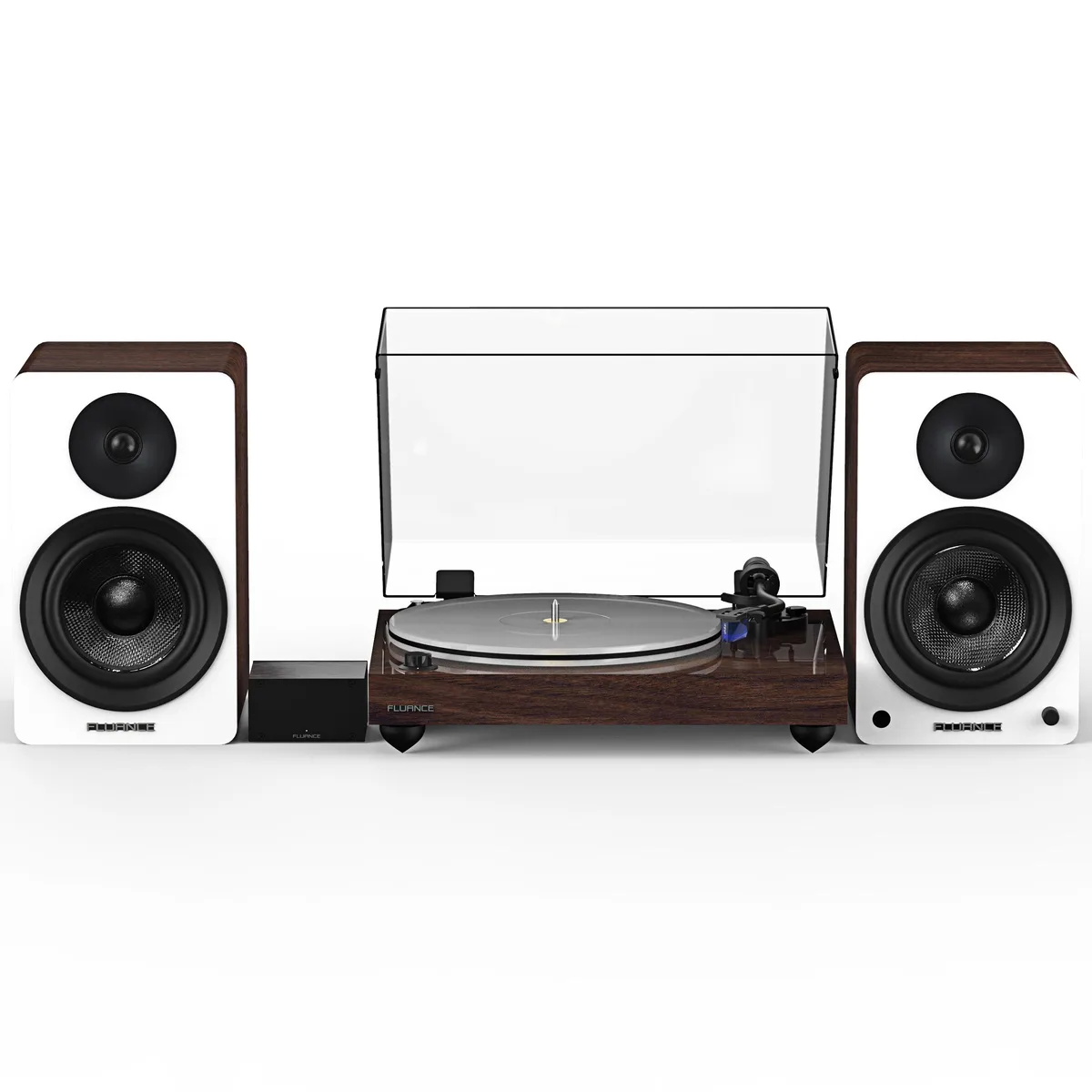 Fluance Fluance RT85WPA61WW Turntable System with Ortofon 2M Blue, PA10 Preamp, Ai61 Speakers — product photo