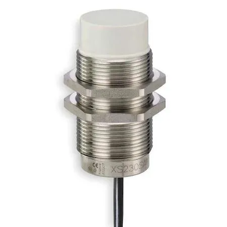 Cylindrical inductive sensor, 30 mm stainless steel body, 2 m cable
