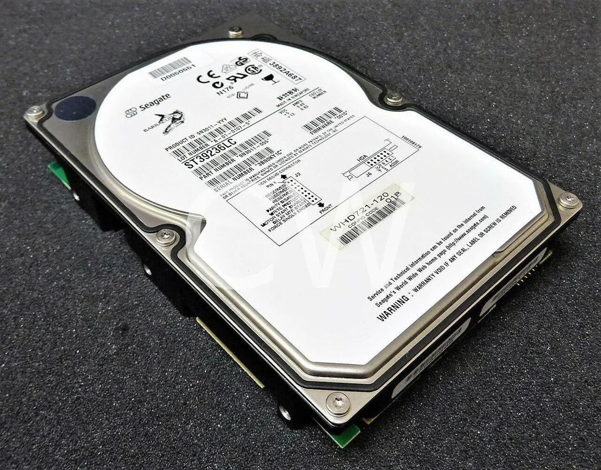Seagate Seagate Barracuda 18XL ST39236LC 9.2GB 7200RPM 80Pin 1MB 3.5" SCSI internal hard drive — product photo