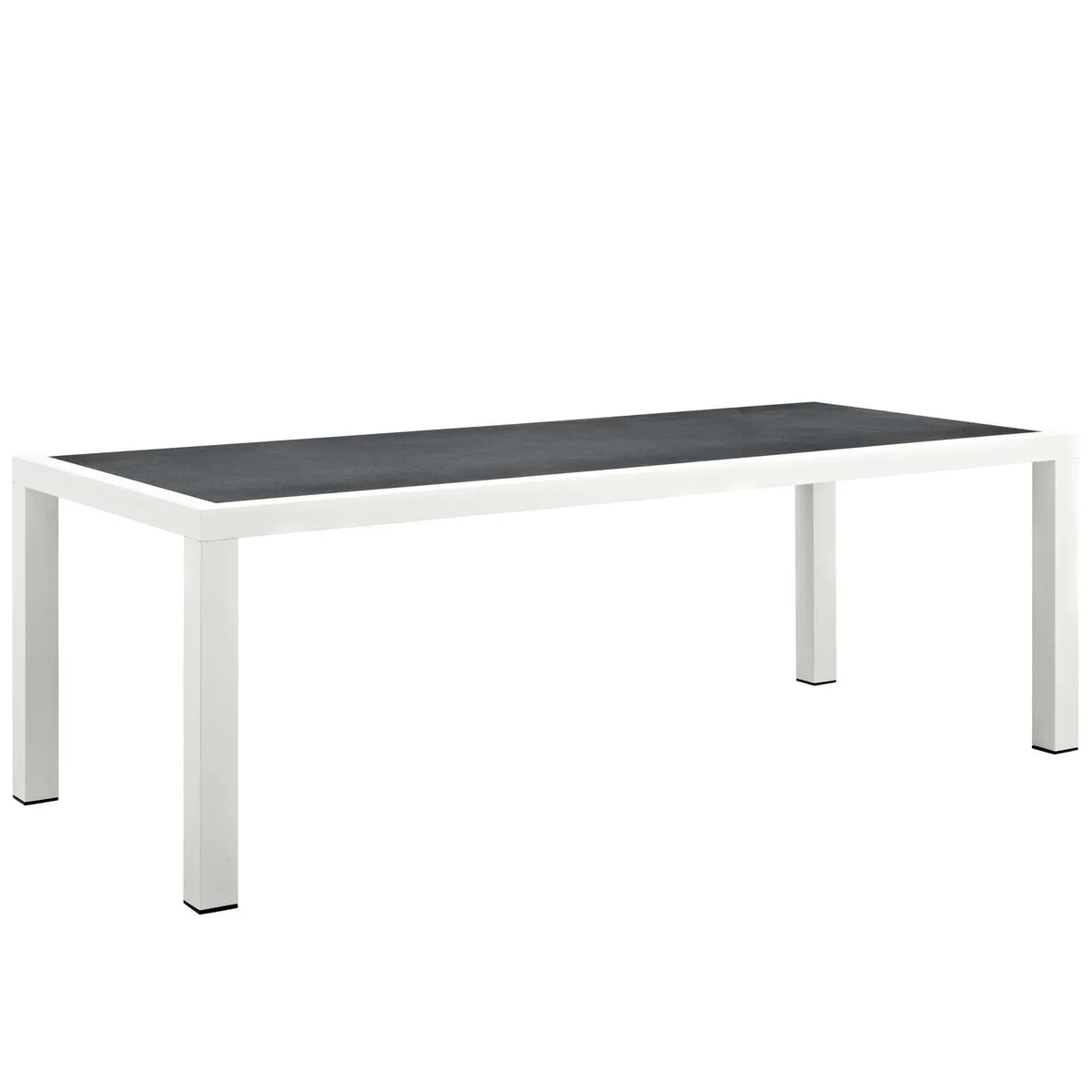 Modway Furniture Modway Furniture Stance 90.5" Outdoor Patio Aluminum Dining Table White Gray — product photo