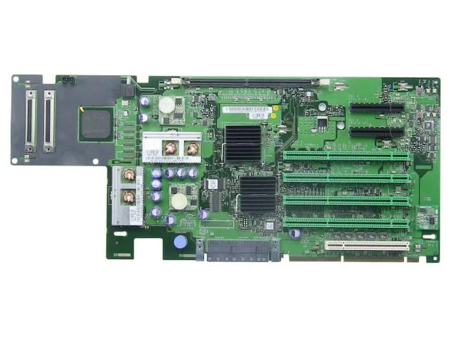 Green Dell PowerEdge 2800 riser board NJ004 with four slots