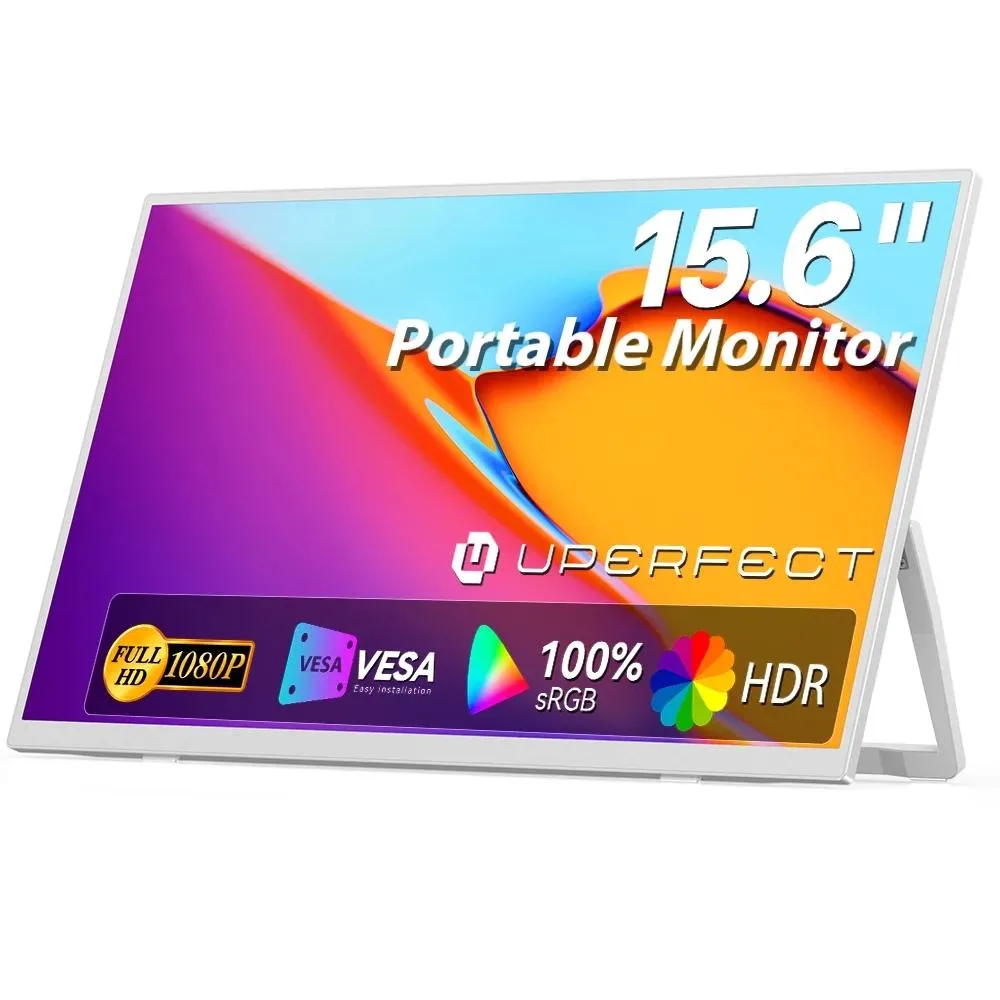 Uperfect Uperfect 15.6" Portable Monitor 1080P FHD IPS USB-C HDMI White — product photo