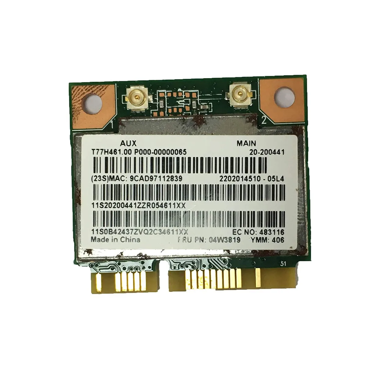 Thinkstar Thinkstar Rtl8188Ee Wireless Lan Card 1X1Bgn Hmc 20200441 — product photo