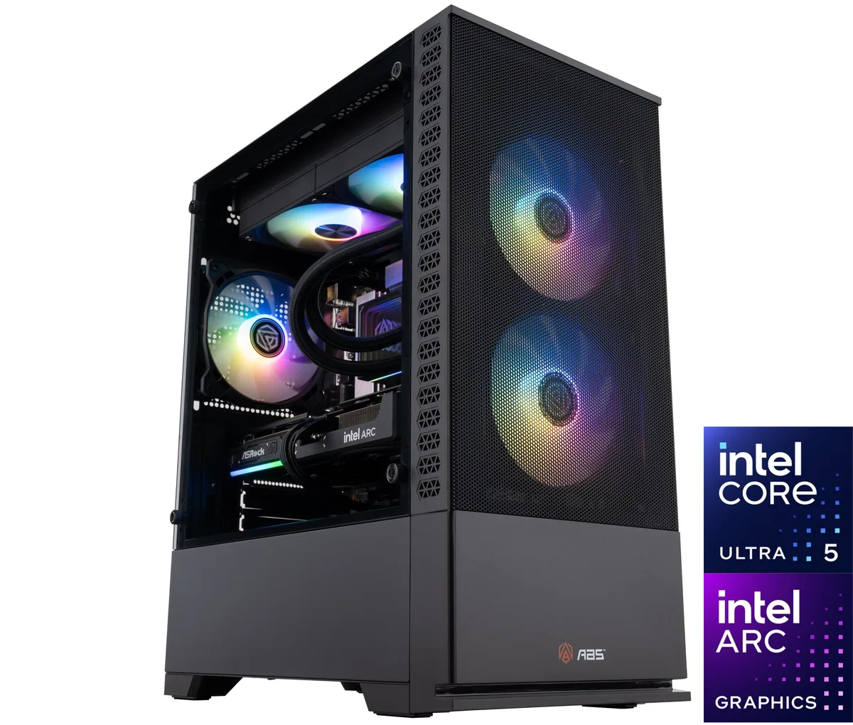 ABS ABS CA250KFB580 gaming PC Ultra 5 250KF Arc B580 12GB 32GB DDR5 1TB NVMe — product photo