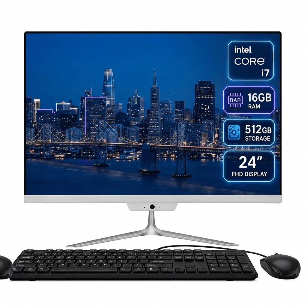 Toemaagic Toemaagic 2026 All-in-One PC 24 in Intel Core i7 4.0 GHz 16 GB 512 GB White — product photo