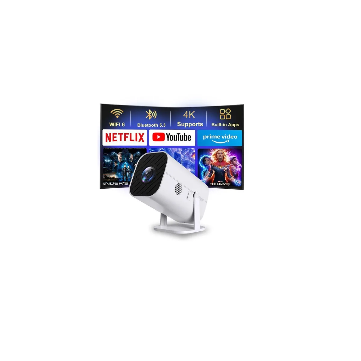  Gaems Home Theater Projector 1920x1080 120Hz 210° Rotation — product photo