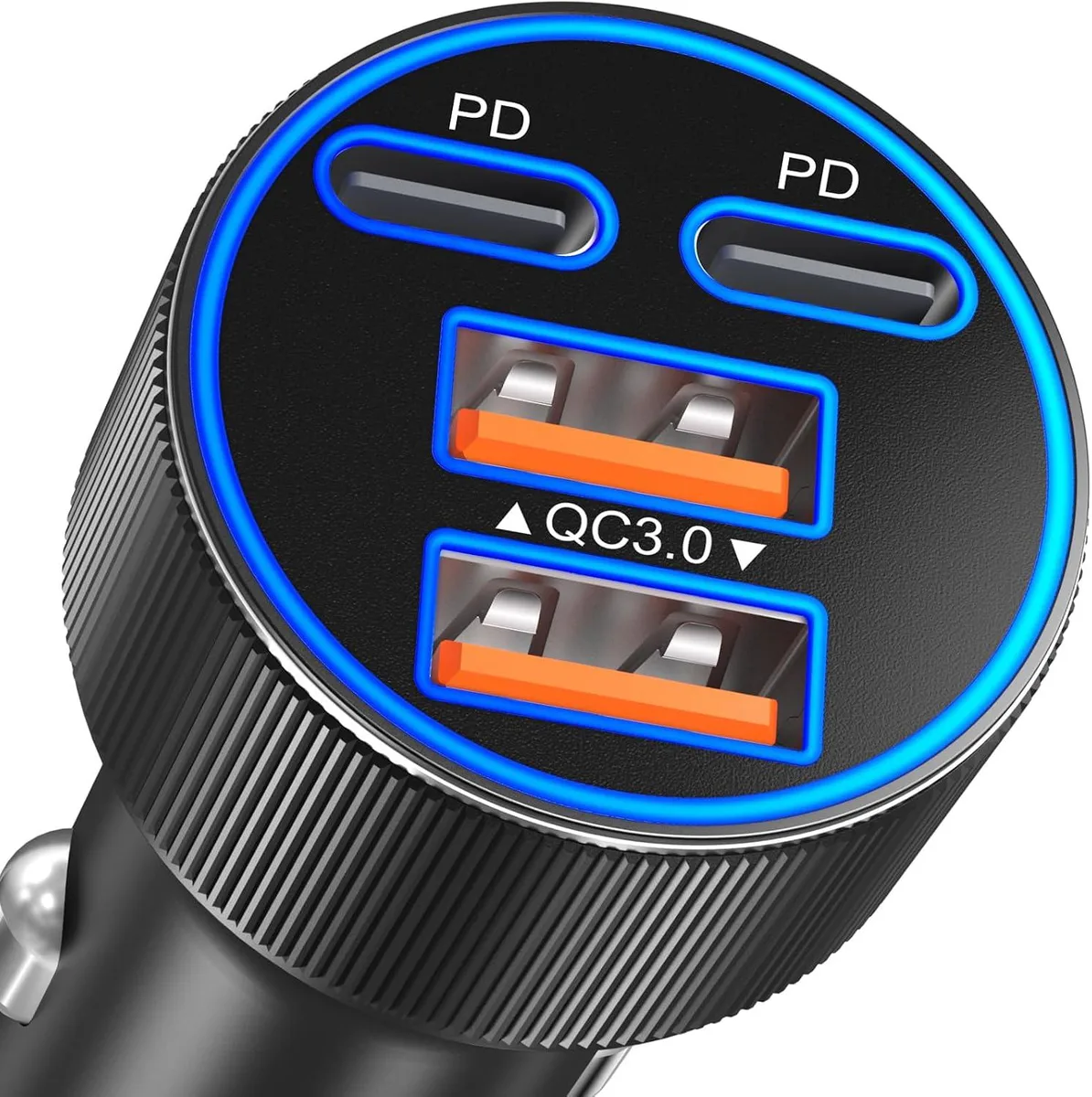 Leelbox Leelbox 90W 4-Port USB-C &amp; USB-A Car Charger QC 3.0 PD 45W — product photo