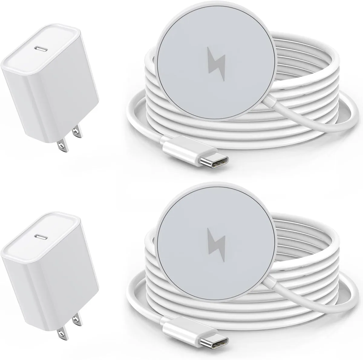 KINGARD KINGARD Magnetic Wireless Charger 2Pack 6FT 15W USB-C Adapter — product photo