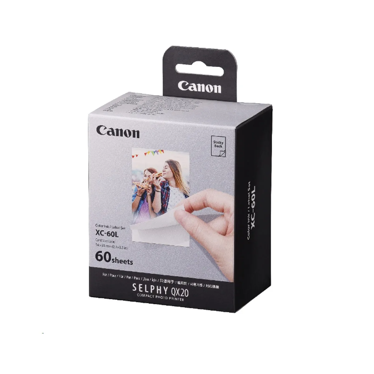 Canon Canon XC-60L Ink/Paper Set for SELPHY QX20, 60 Sheets — product photo