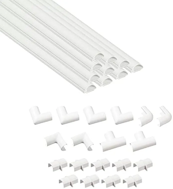 TAURKENAM TAURKENAM Power Adapter 10x 0.78in W x 0.39in H x 15.7in L White — product photo