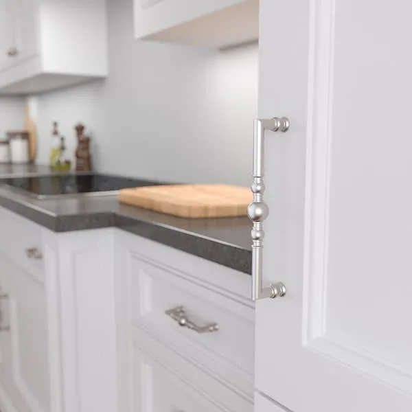 RICHELIEU RICHELIEU Firenze Collection 7 9/16-inch 192 mm Brushed Nickel cabinet pull hardware — product photo
