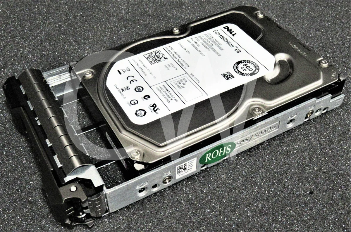 DELL DELL ST500NM0011 500GB 7200RPM 64MB 3.5" SATA internal hard drive with tray — product photo