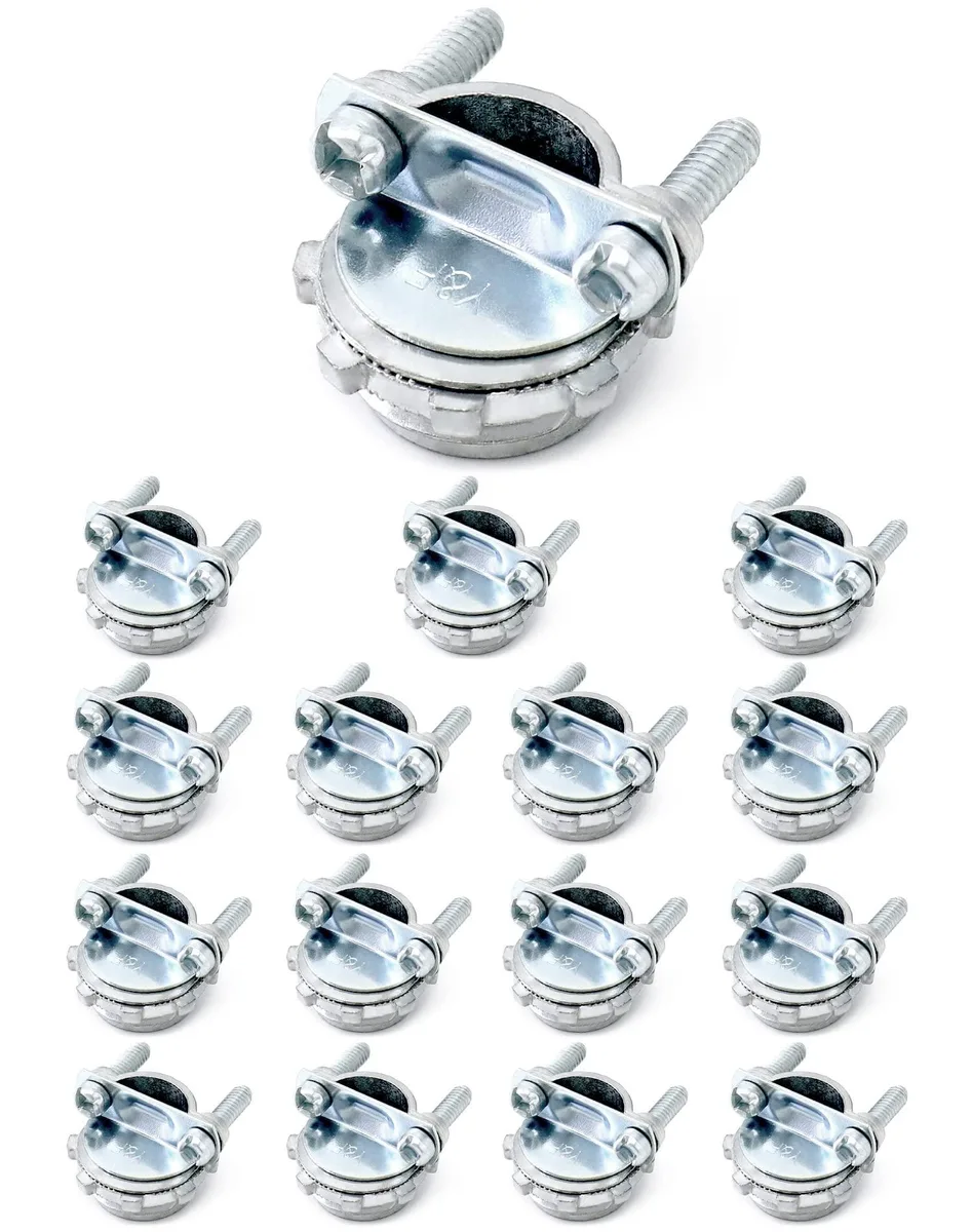  Cable Connector 16 Pieces 1/2" Clamp Type Wire Cap Connectors — product photo