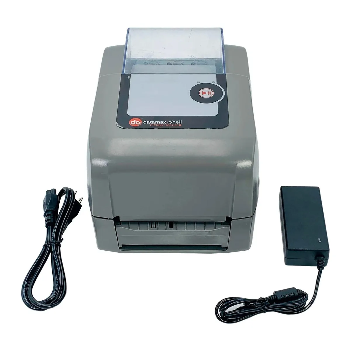 Datamax E-4205A direct thermal barcode printer with peeler mechanism