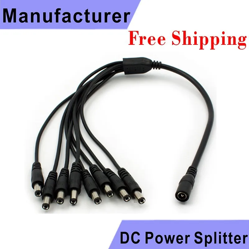 TeKit TeKit 1 to 8 DC Power Splitter Cable 2.1x5.5mm — product photo