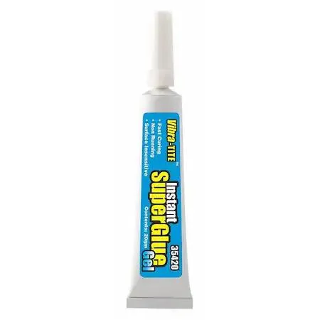 Clear .7 oz instant adhesive tube with dropper tip