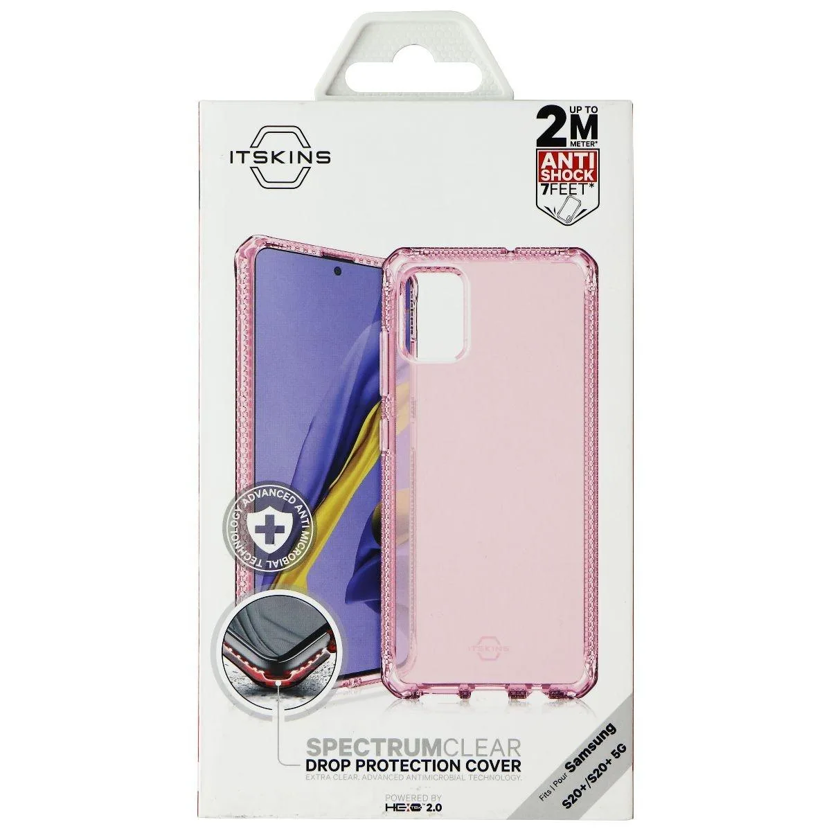 ITSKINS ITSKINS Spectrum Clear Protective Case Galaxy S20+ Light Pink — product photo