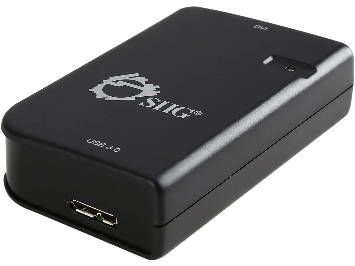 SIIG, Inc SIIG, Inc JU-DV0511-S2 USB 3.0 to DVI adapter, 11.8" cable — product photo