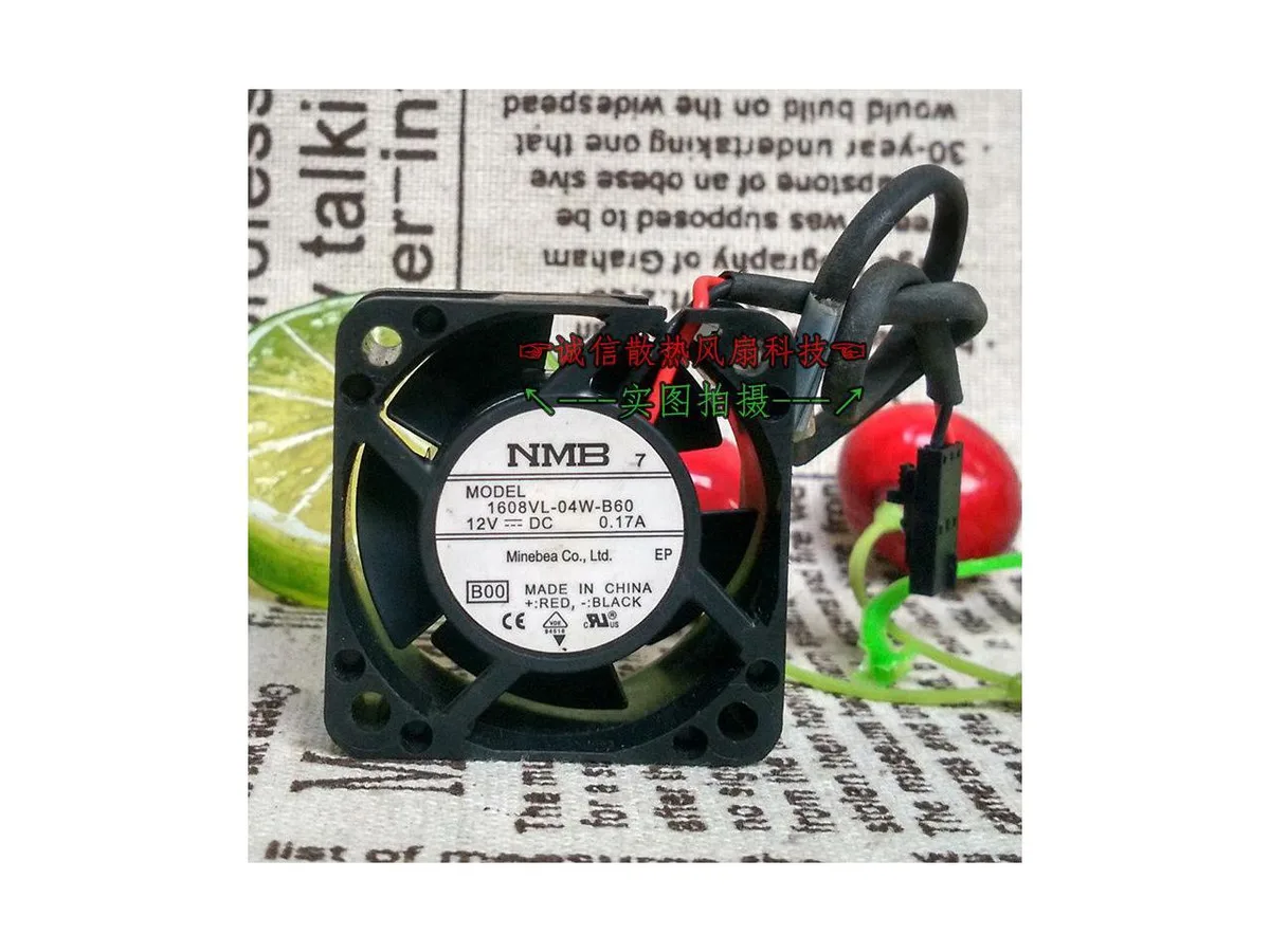 Fans Fans 608VL-04W-B60-B00 NMB 4020 DC12V 0.17A 4CM case fan — product photo