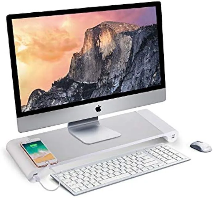 TAURKENAM TAURKENAM Monitor Stand with 4 USB Charging Ports office equipment — product photo