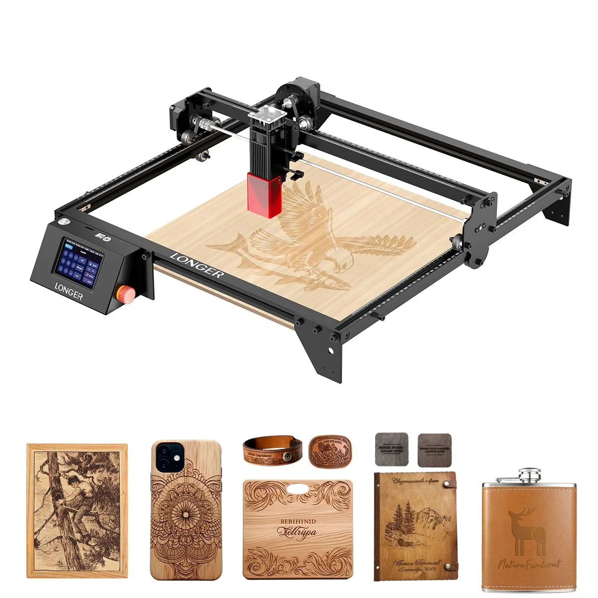 LONGER LONGER RAY5 5W Laser Engraver 3.5" Touchscreen 24000mm/min — product photo