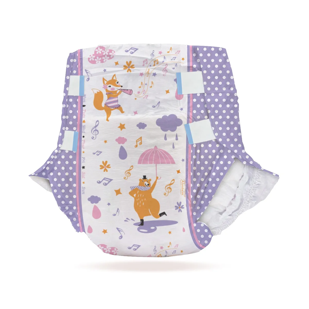 Aimisin Aimisin Adult Incontinence Diapers X-Large 7pcs Colorful Print 101 Ounce — product photo
