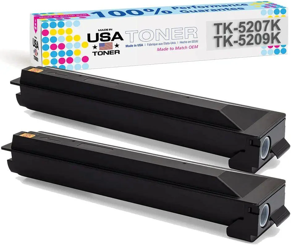 MADE IN USA TONER MADE IN USA TONER TK-5207K TK-5209K Black 2-Pack Toner Cartridges — product photo