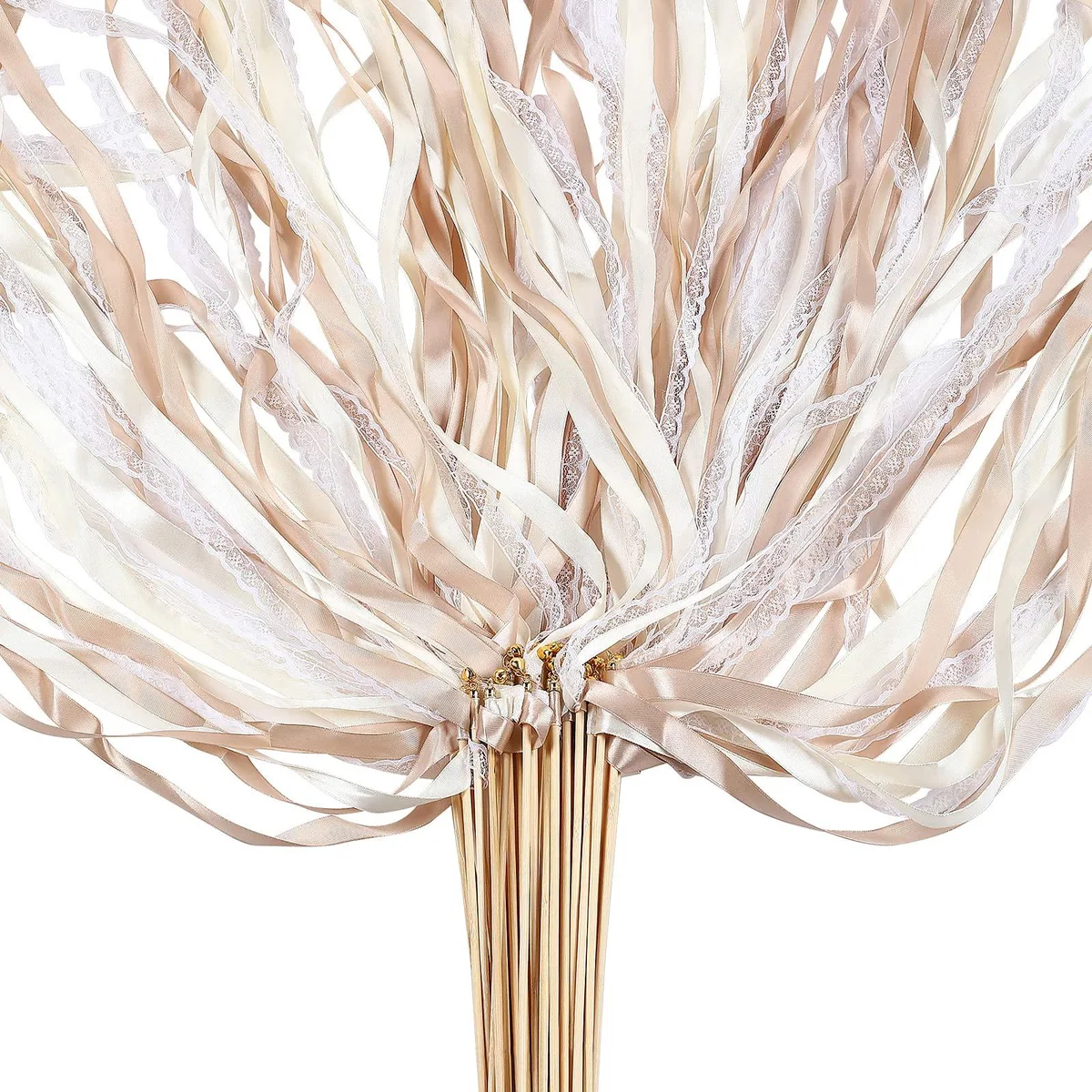  Sumind 40 Ribbon Fairy Wands Champagne 50H x 15W x 15D — product photo