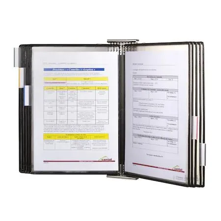 Tarifold, Inc. Tarifold, Inc. DA271SS Antimicrobial Desktop Unit SS Base Mount Plate 10 Pockets — product photo