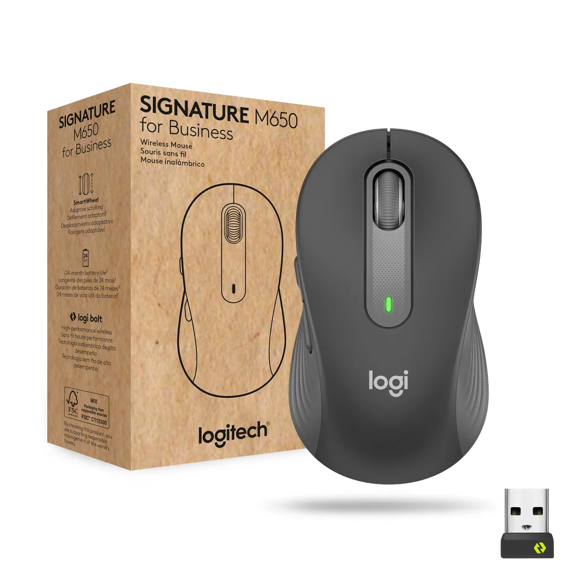 Logitech Logitech Signature M650 910-006272 Graphite Mouse — product photo