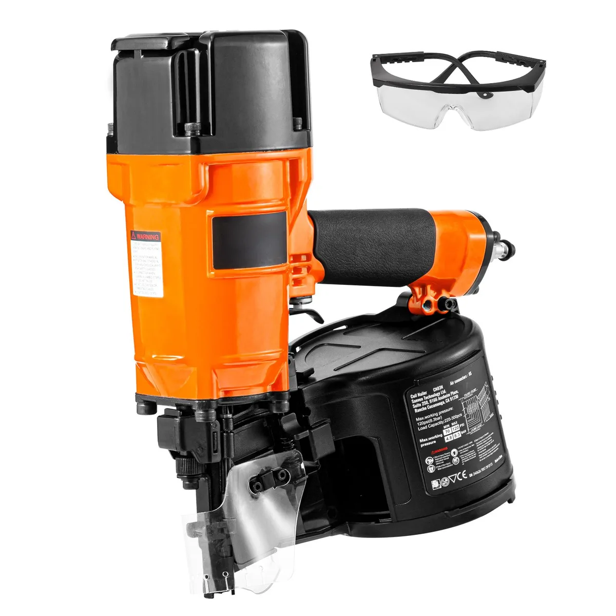 VEVOR VEVOR CN83N 15 Degree Pneumatic Coil Nailer 2" to 3-1/4" 70-120 PSI — product photo