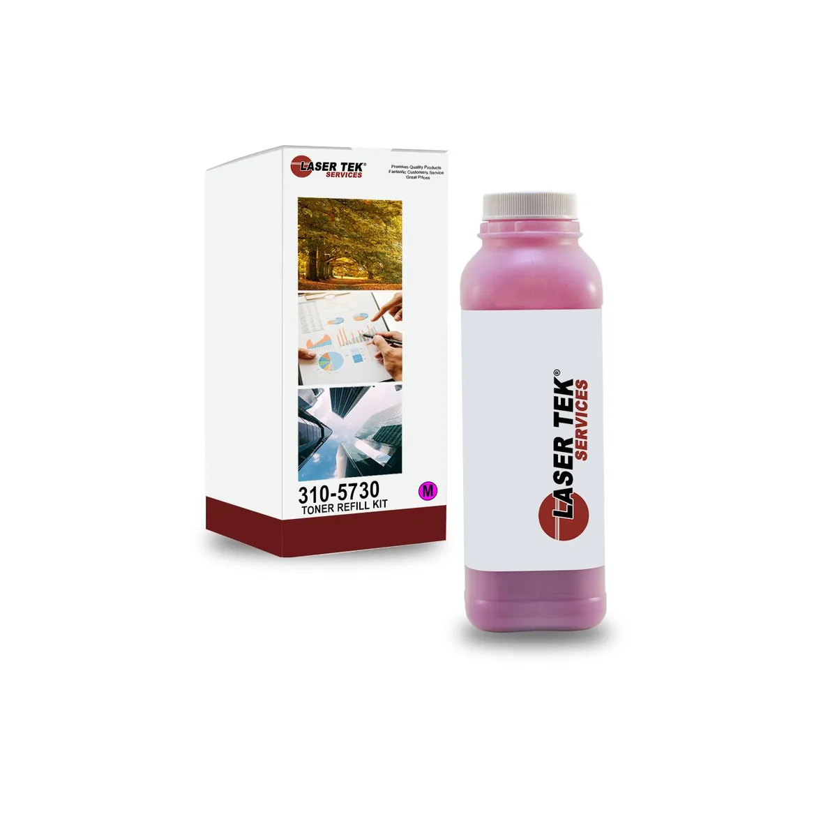 Laser Tek Services Laser Tek Services Magenta Toner Refill Kit 310-5738 310-5730 for Dell 3000 3100 — product photo