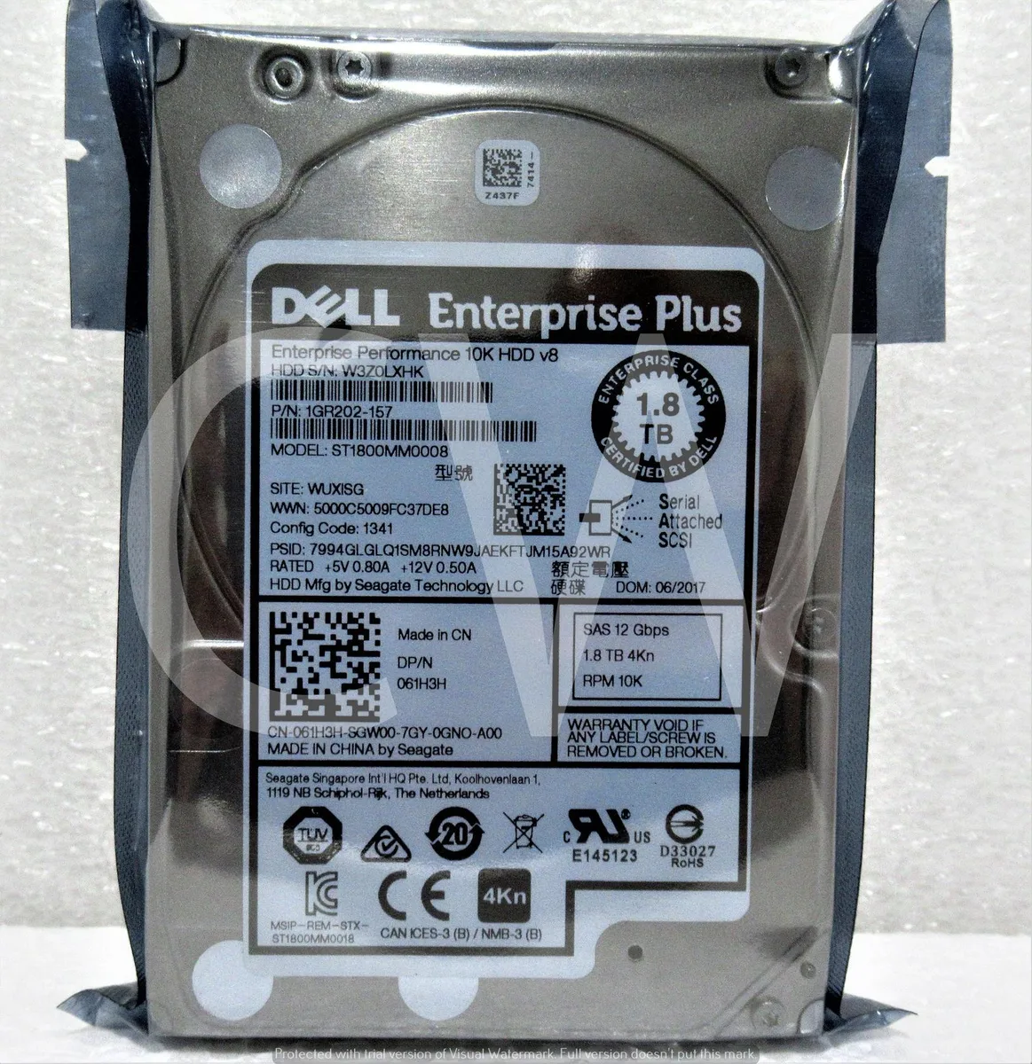 DELL DELL ST1800MM0008 1.8TB 10000RPM SAS 12Gb/s 4KN 2.5" internal hard drive — product photo